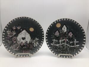 Country joy collectible Limited Edition by Joy Lomenick Birdhouse Deco Plate